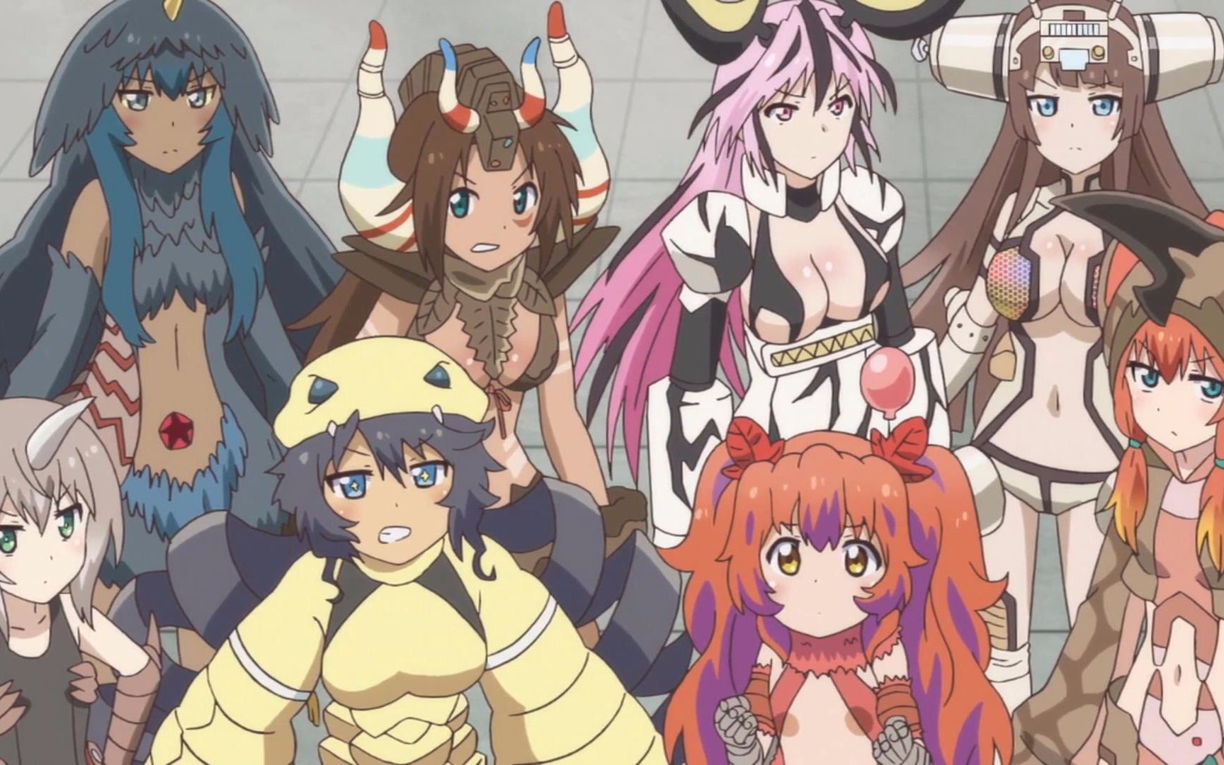 怪兽娘剧场版片段全员围攻女主觉醒变身