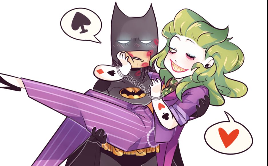 失忆小丑和蝙蝠侠cp图片