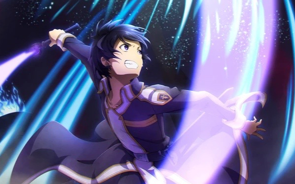 uw大战sao(1)黑色剑士桐人大战太阳神诗乃