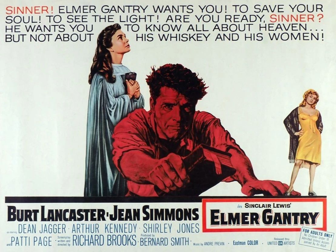 [图]【中英字幕】孽海痴魂/灵与欲 Elmer Gantry (1960) 理查德·布鲁克斯+伯特·兰卡斯特+简·西蒙斯+阿瑟·肯尼迪