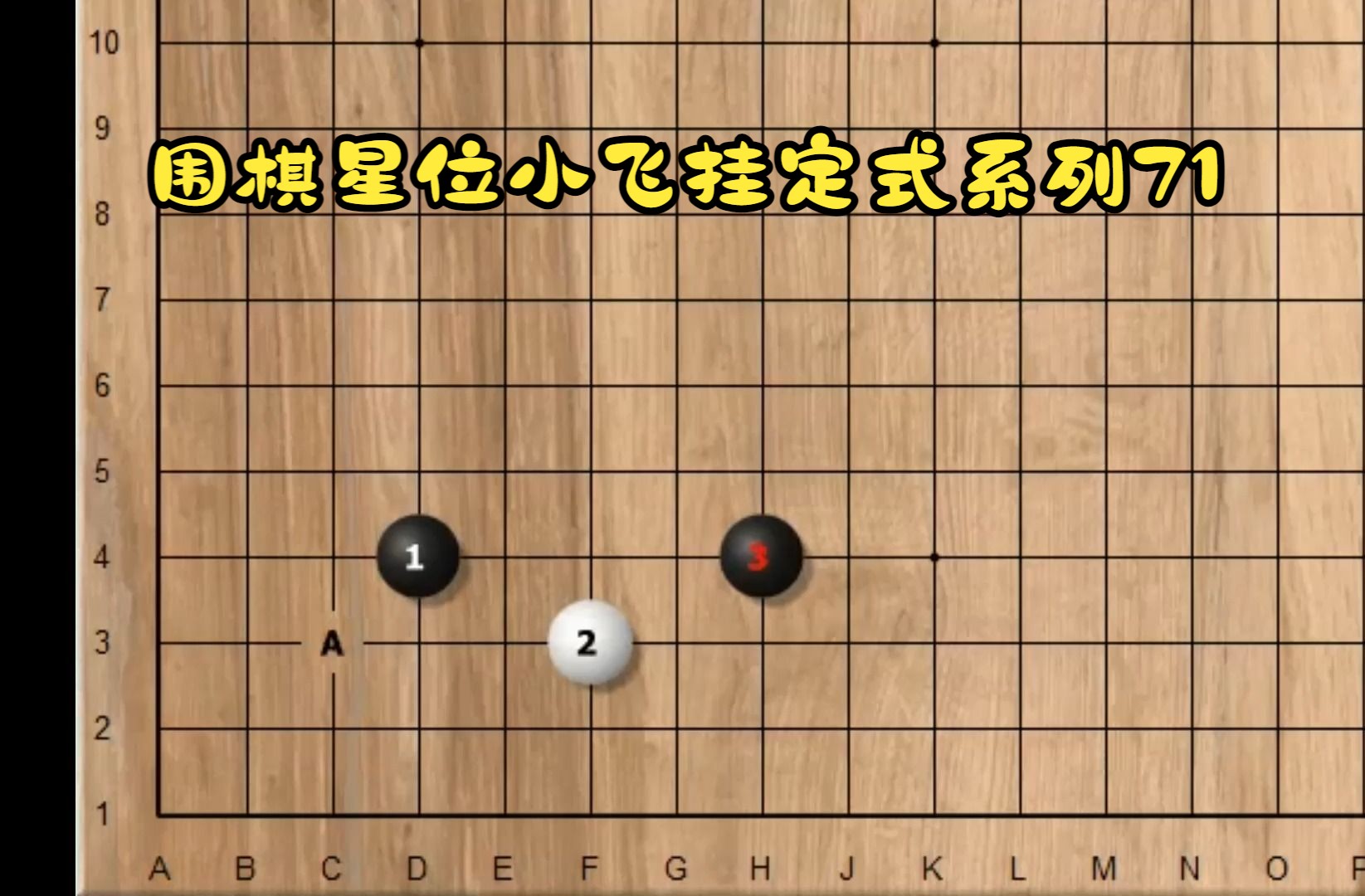 围棋星位小飞挂定式系列71