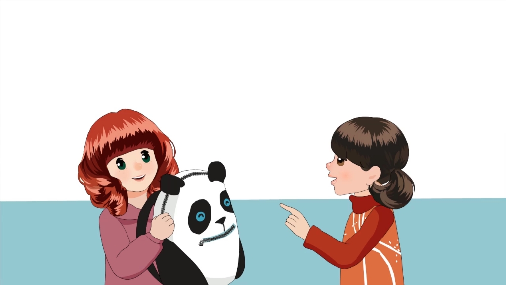 四年级上册【情景演示】unit 2 my schoolbag part a lets talk视频