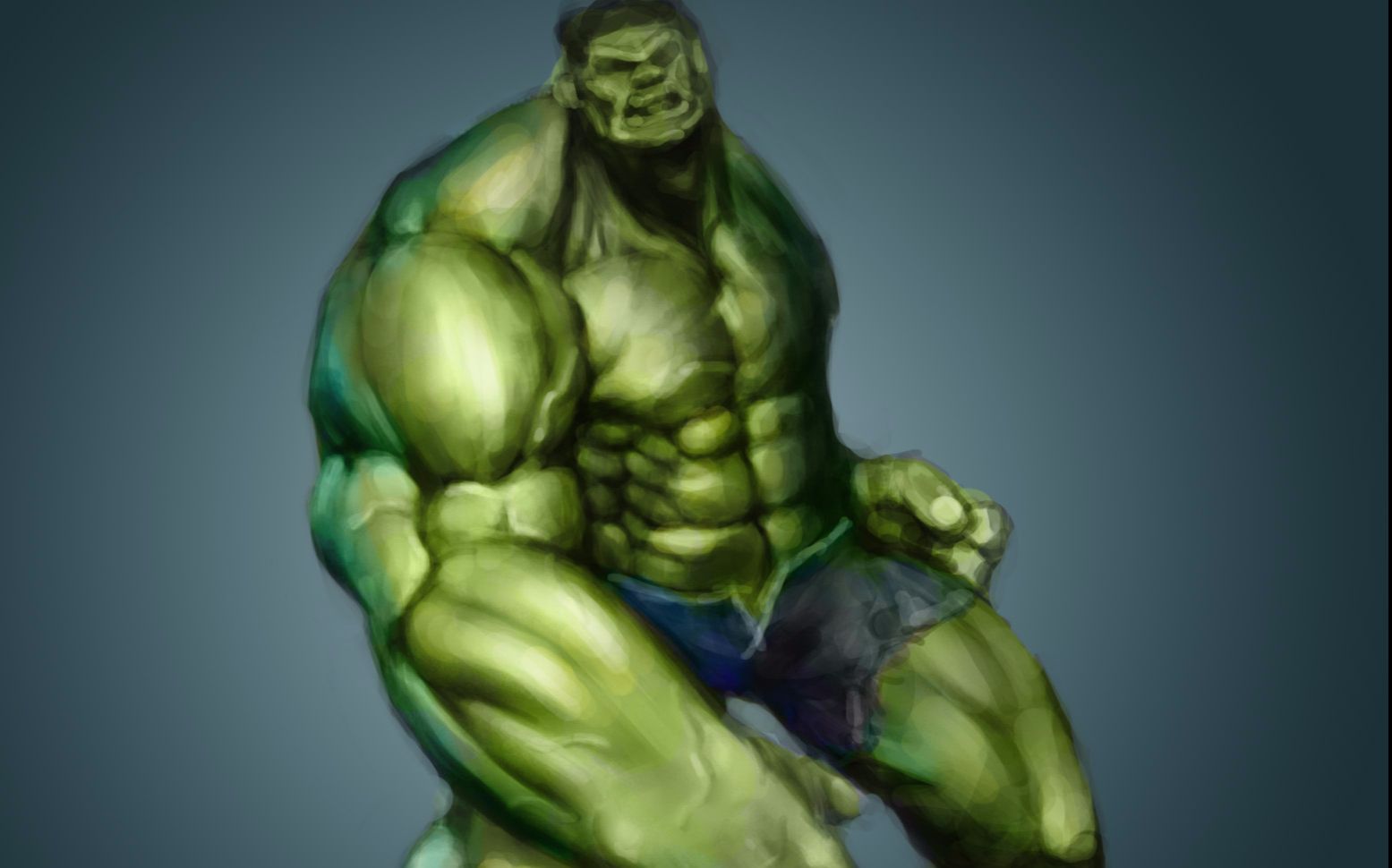 变异肌肉绿巨人图片