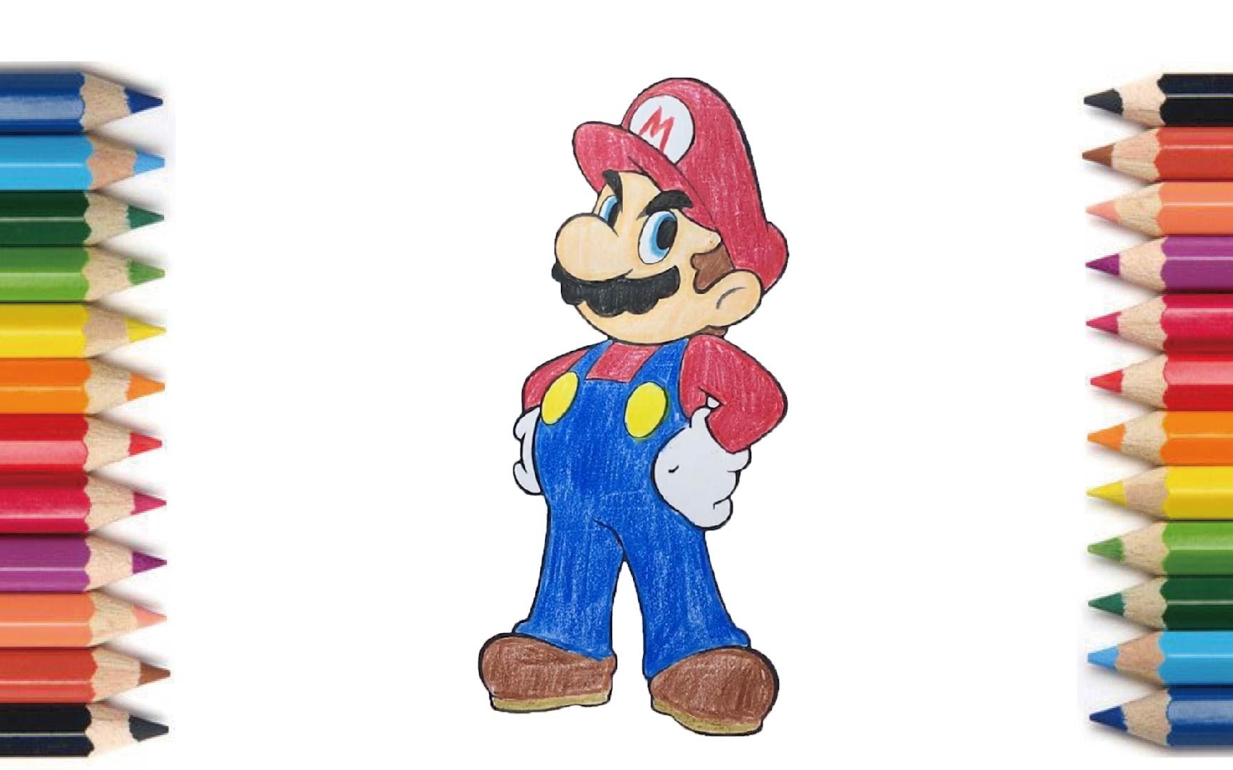 【coloring】 mario 【塗り絵】マリオ 【畫畫】馬里奧 #coloring 780