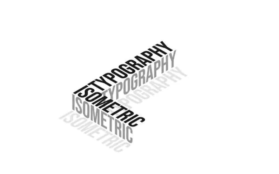 AI 2.5D透视字教程Isometric Text Effect  Adobe Illustrator Tutorial哔哩哔哩bilibili