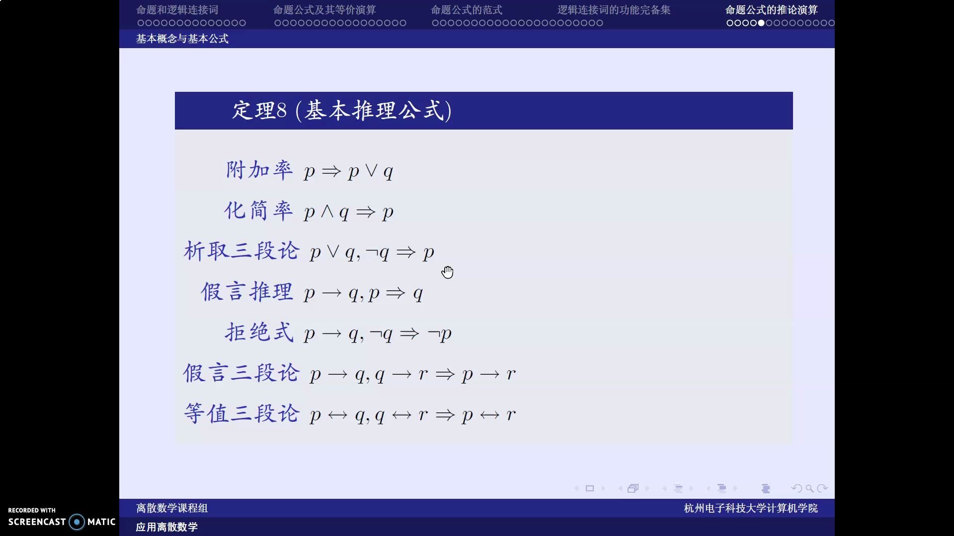 7 命题逻辑的演绎推理2哔哩哔哩bilibili