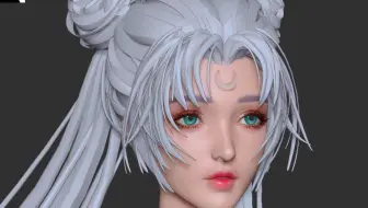 【3D人物建模】美少女战士—水冰月女性教学ZBRUSH视频（上）