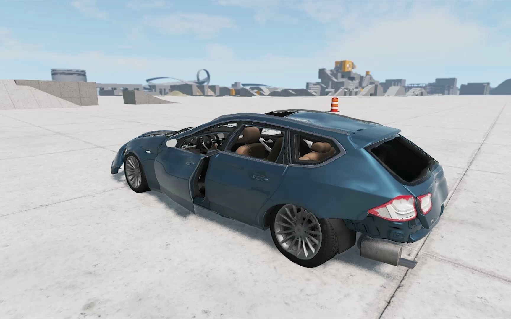 beamng drive 汽车高空跌落测试 第2期