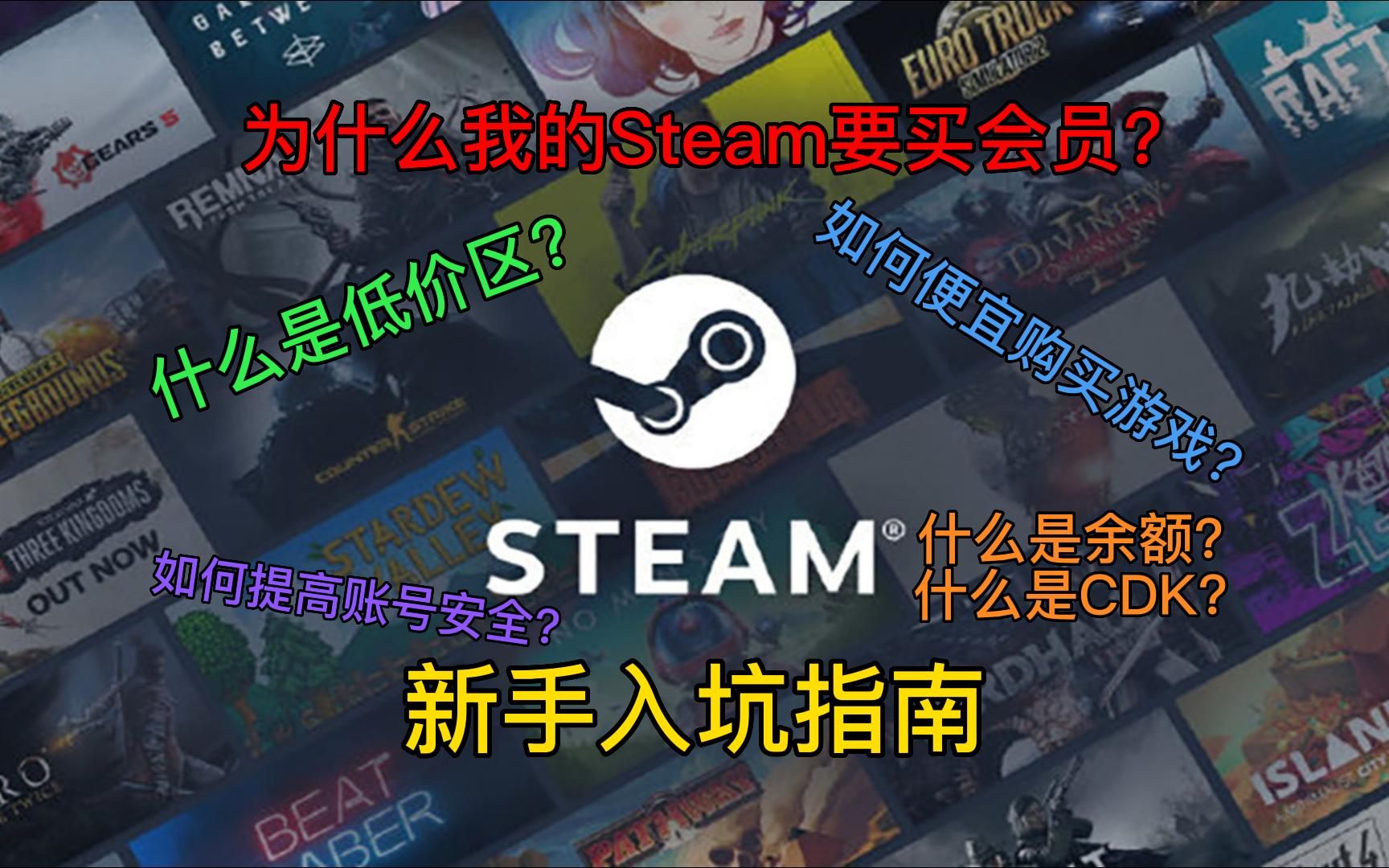 [图]为什么我的Steam要买会员？什么是低价区？如何便宜购买游戏？Steam新手入坑指南