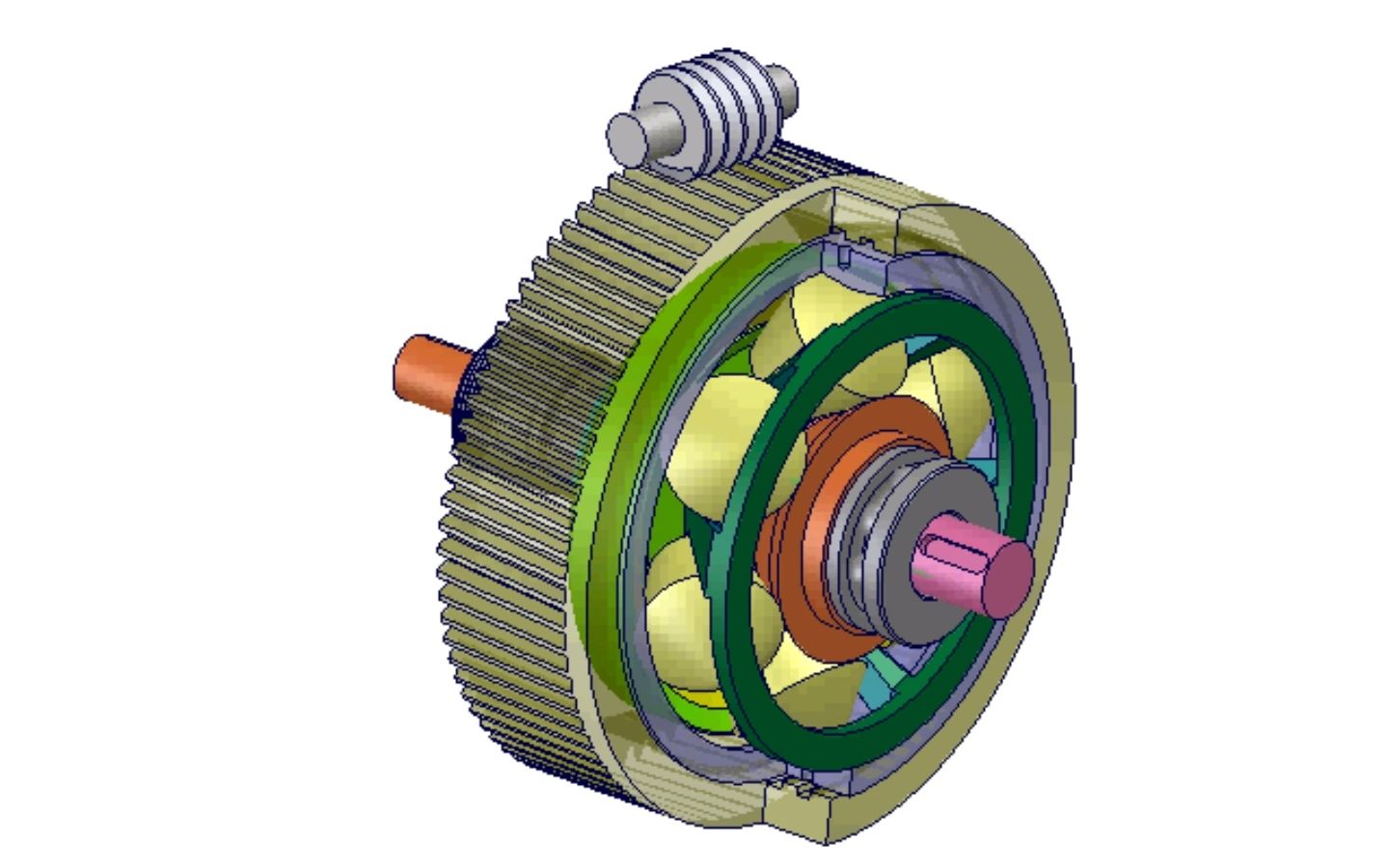 242.行星锥无极变速器