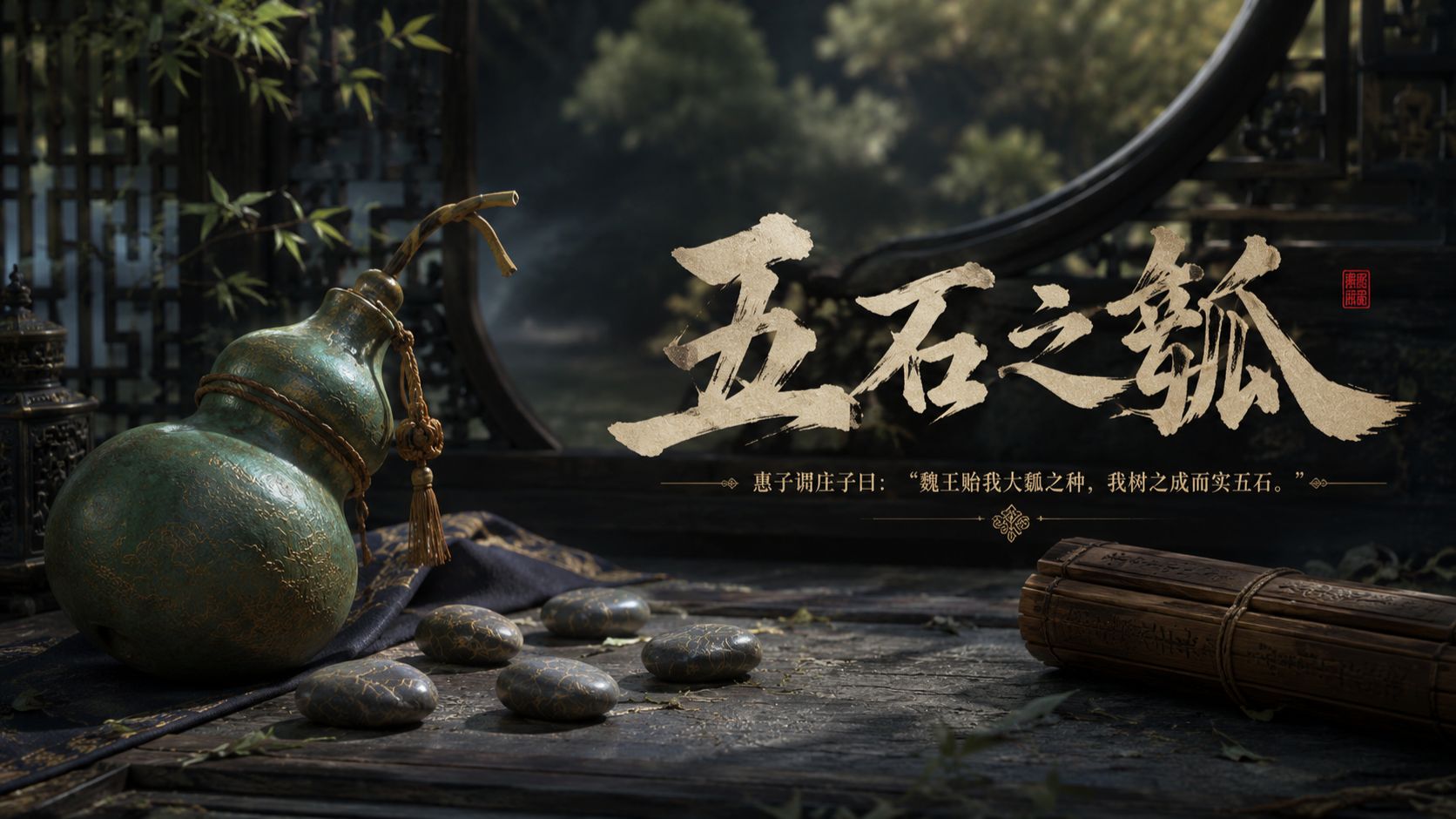 《五石之瓠》“魏王送给我一颗大葫芦的种子，我种植它结出能容得下五石东西的果实”是“大而无用”还是“小而大用”