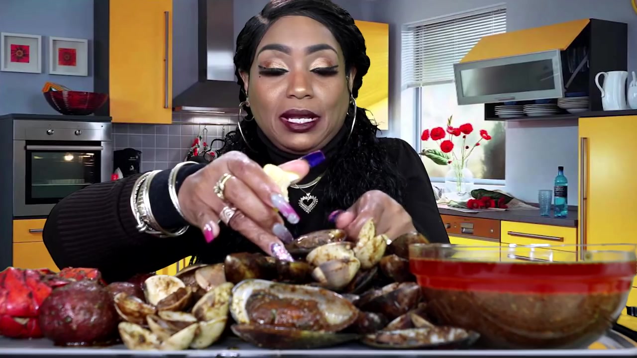 bloveslife吃蟹阿姨吃蛤蜊蚌龙虾土豆第二部greenlipmusselsclams