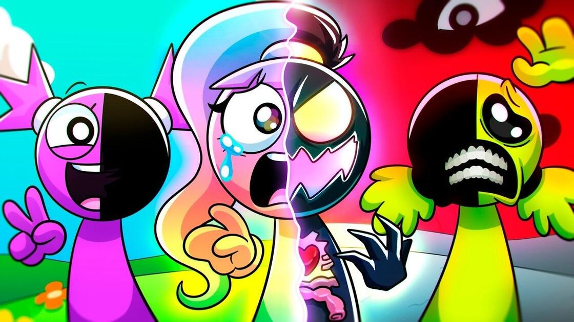 彩虹妹妹诞生记 #节奏盒子 动画 Incredibox #Sprunki_哔哩哔哩_bilibili