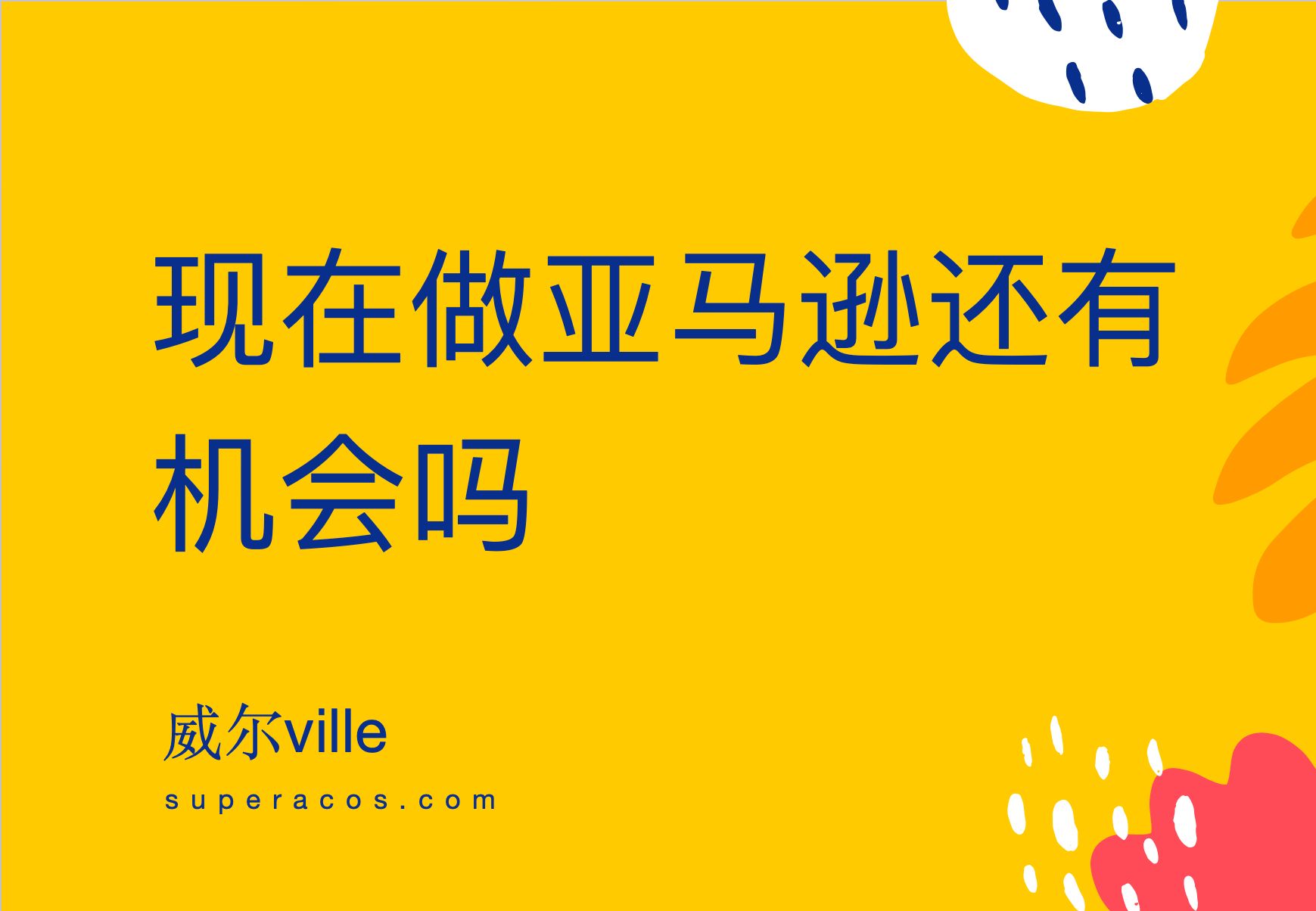 经验贴:现在做亚马逊跨境电商还有机会吗哔哩哔哩bilibili