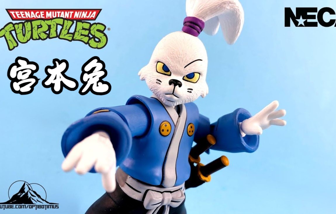 【忍者神龟】NECA 宫本兔~兔子武士 还原度极高 带布衣武士黑袍~可惜没有国内代理版_哔哩哔哩_bilibili