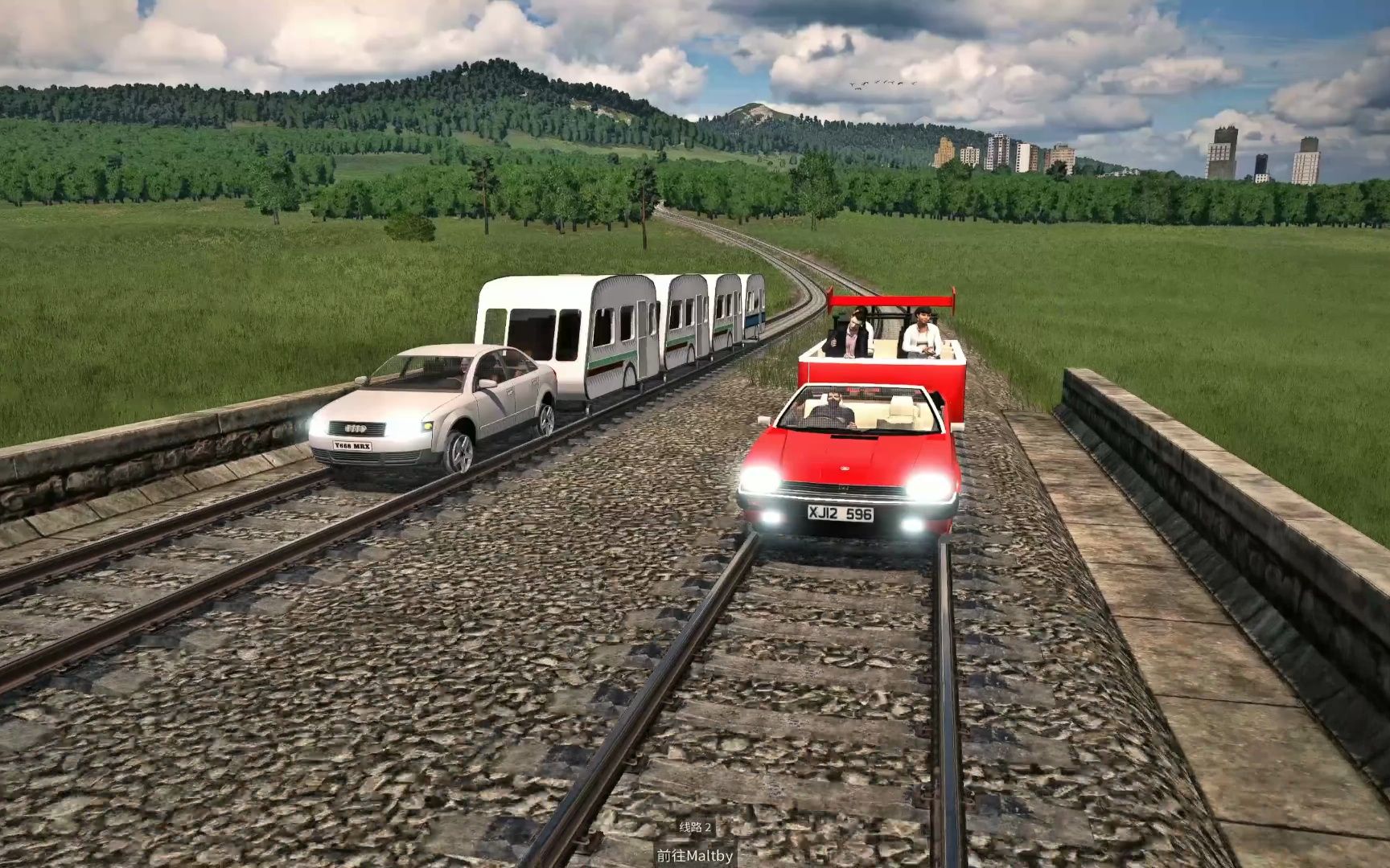 james! your trains on fire! lol