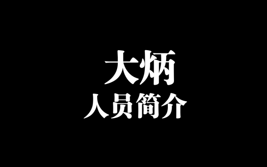 人员简介——大炳哔哩哔哩bilibili