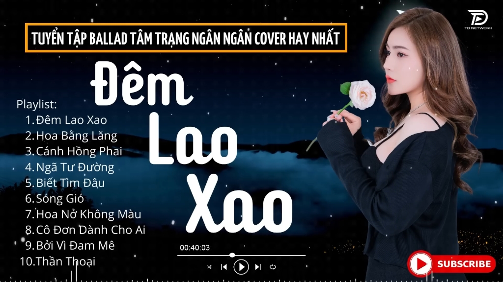 [图]ĐÊM LAO XAO - SÓNG GIÓ ♫ Tuyển Tập 30 Ca Khúc Ngân Ngân COVER