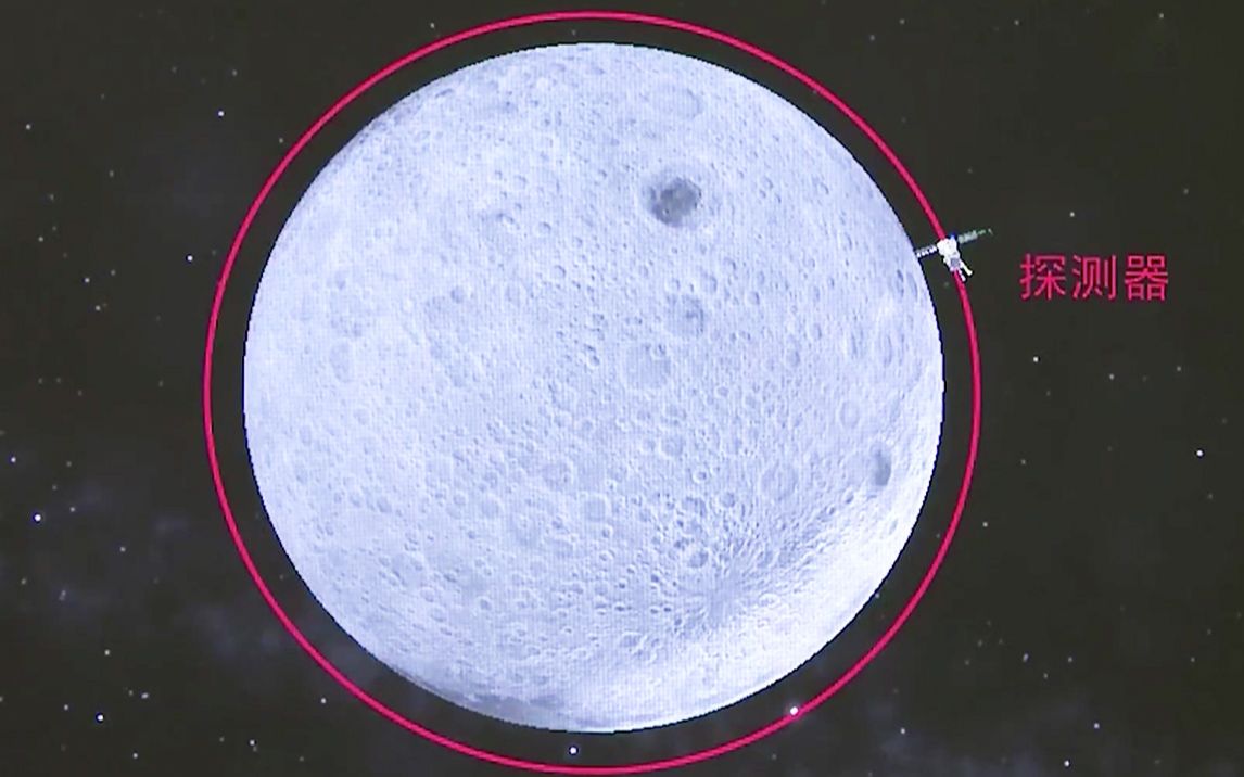 又一刹嫦娥五号进入近圆形环月轨道飞行