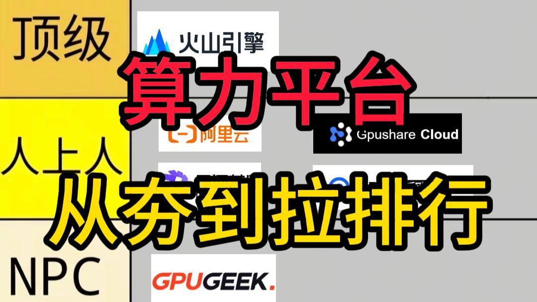 算力平台从夯到拉排行