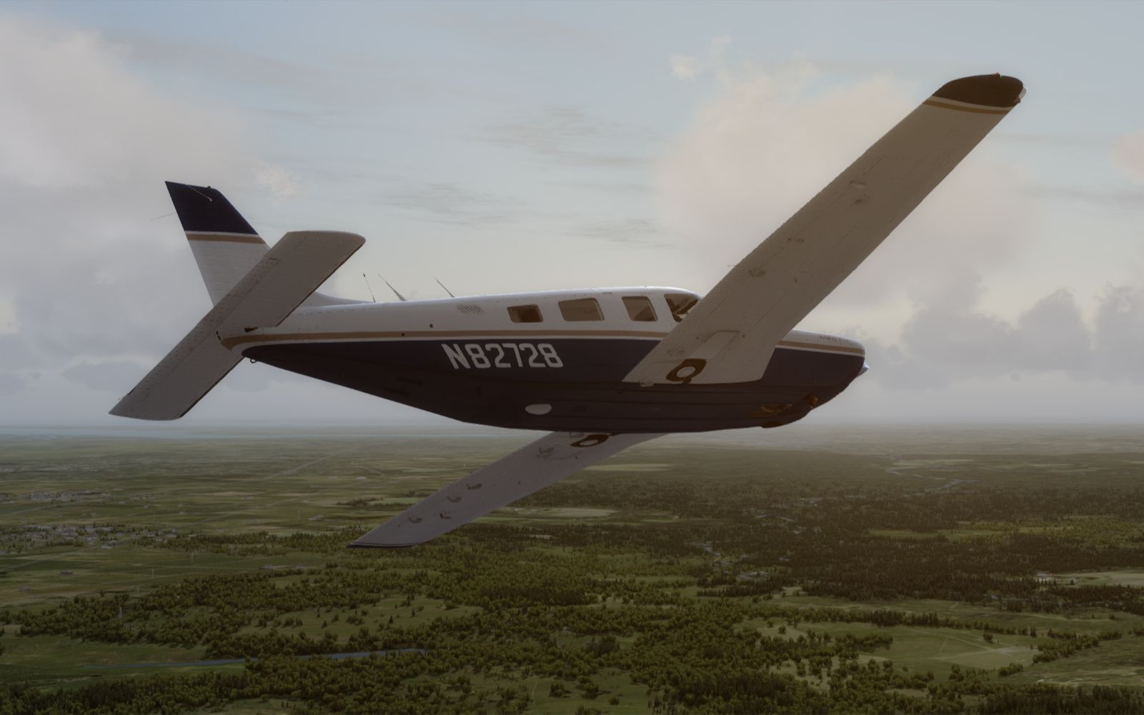 【prepar3d落地】派珀pa-32"萨克拉门托"落地美国空军埃尔格林空军