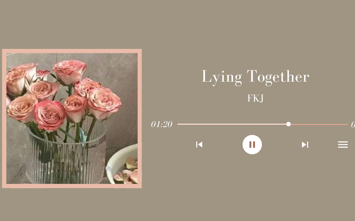 [图]【小众歌单】｜日推｜雨夜 红酒 蜡烛 沉沦｜《Lying Together》