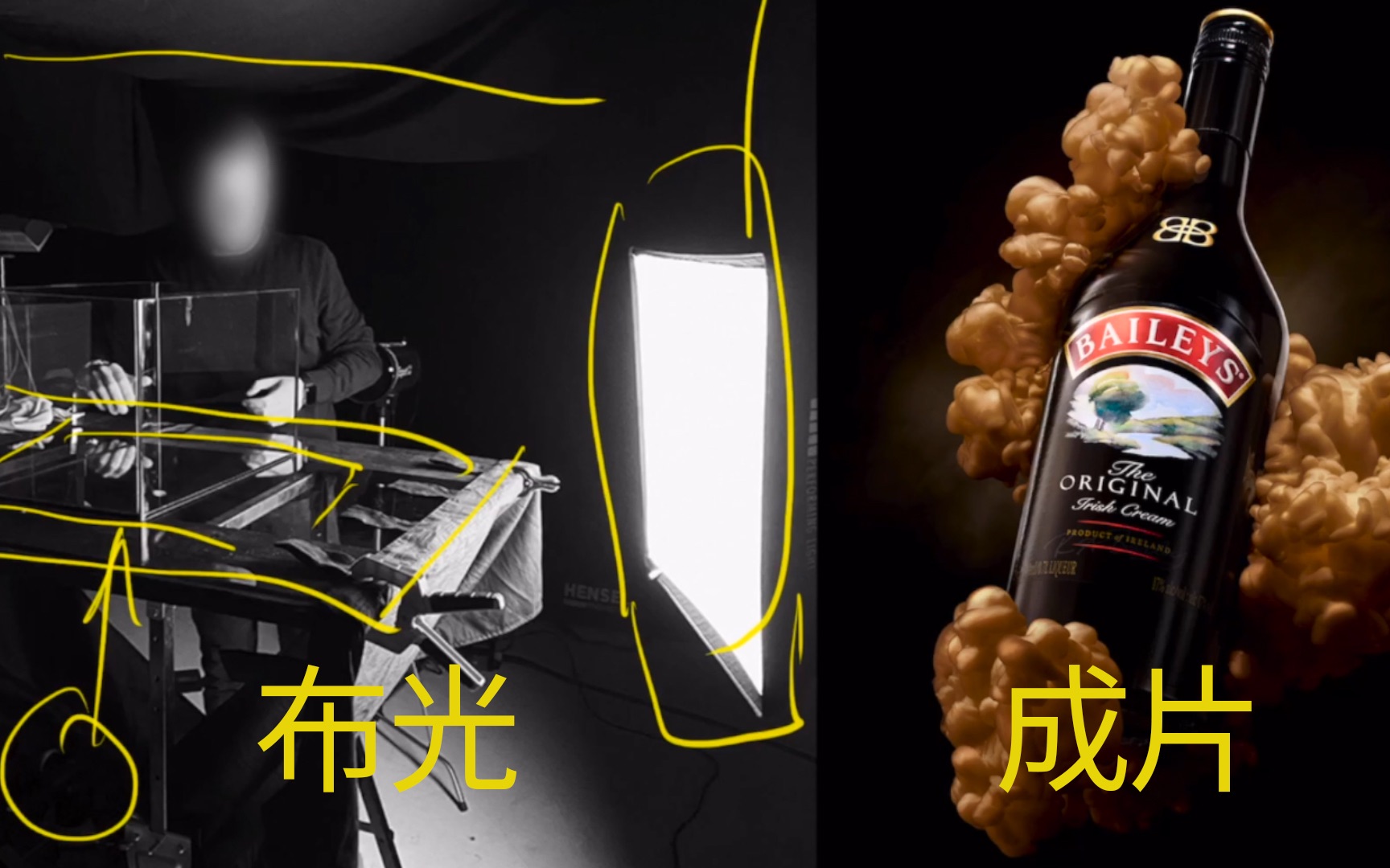 顶级广告片拍摄教程-雾状液体包裹瓶身教程