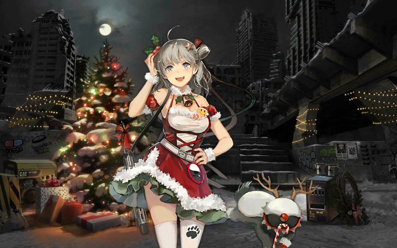 互动视频少女前线蜜獾圣诞节皮肤剧情圣诞公主和不笑贝特