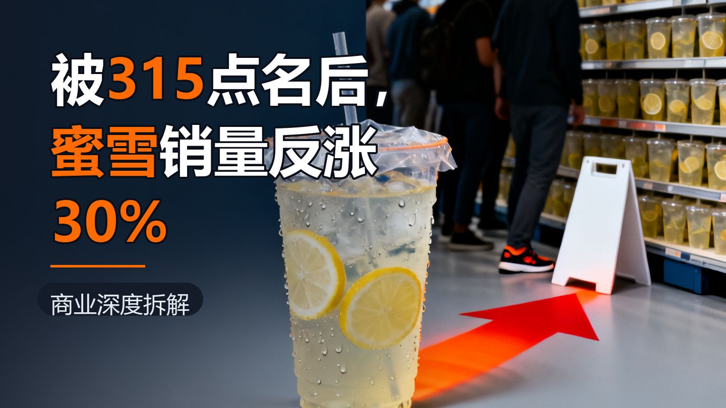 315点名当晚，蜜雪冰城5元奶茶把危机变成广告位