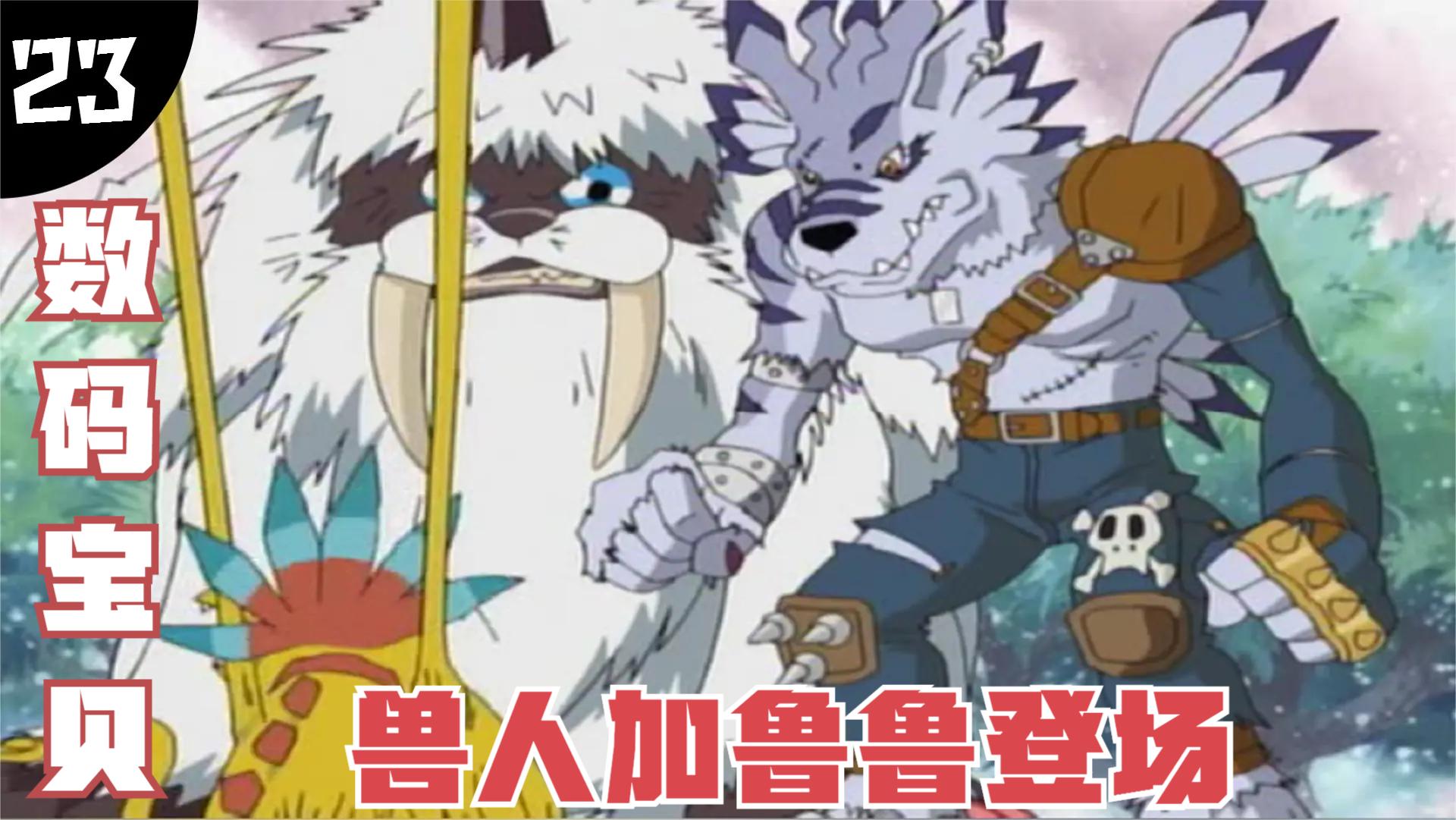 数码宝贝23:友情的力量,加鲁鲁兽超进化,兽人加鲁鲁