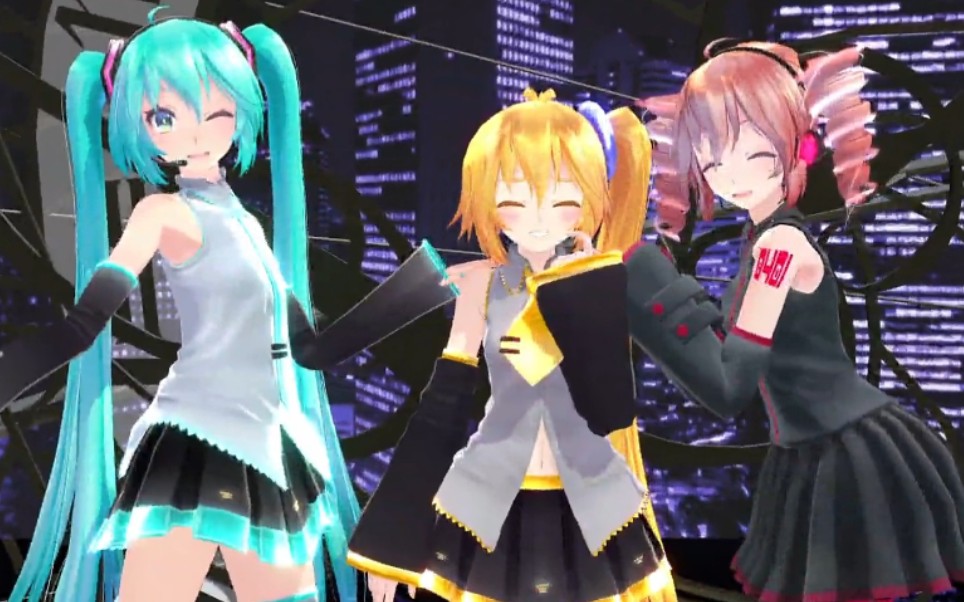 【mmd】tda式公式服【初音miku&重音teto&亚北neru】