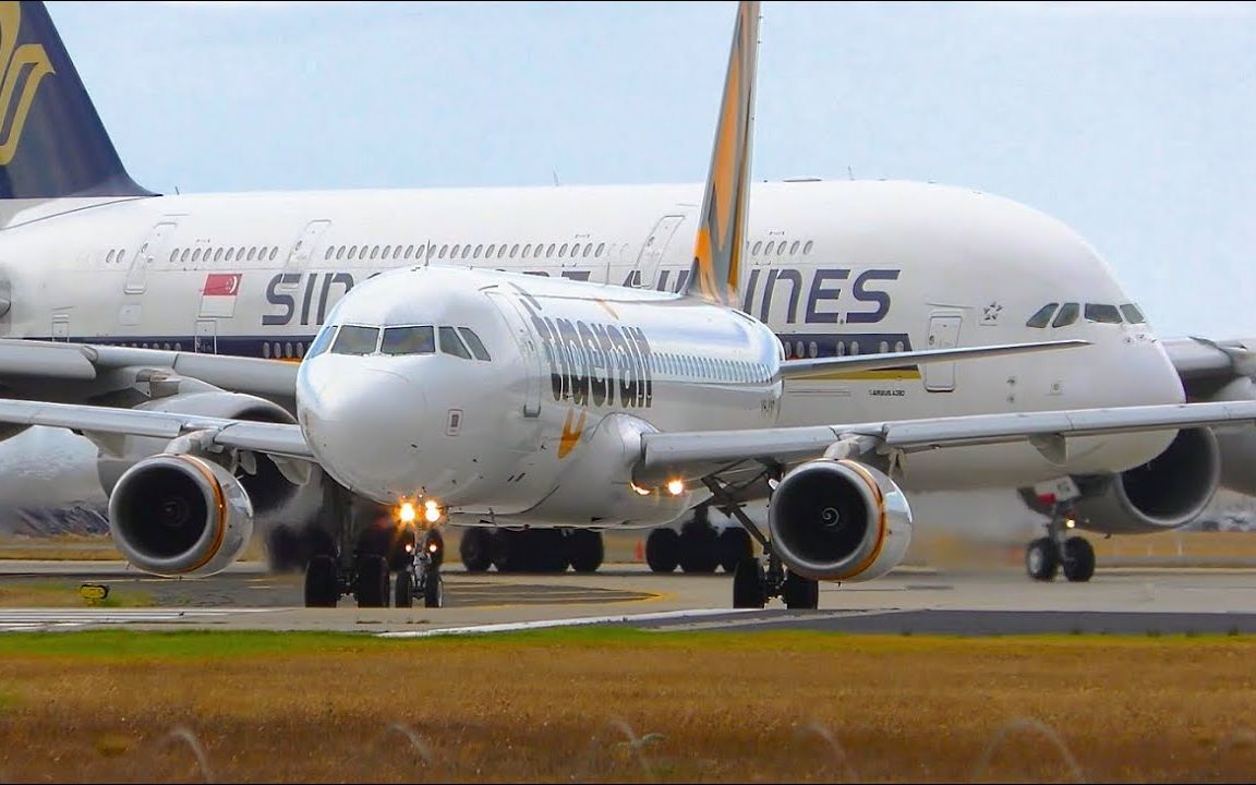 【1080p】a320vsa380-墨尔本机场