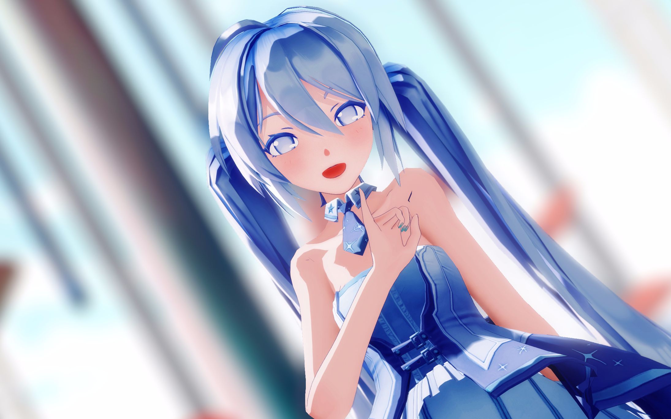 [图]【MMD】-冰花Miku-夏日与不需言语的约定-