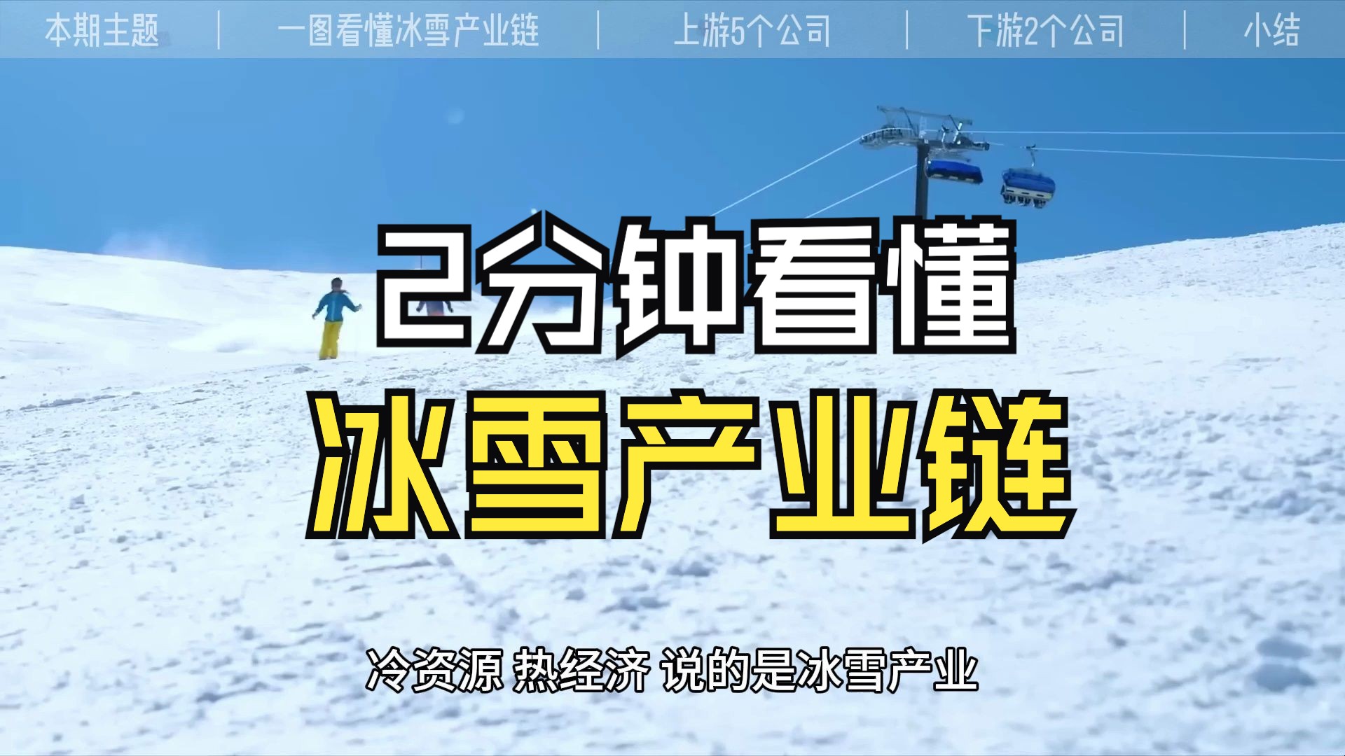 冷资源,热经济丨看懂冰雪产业链哔哩哔哩bilibili