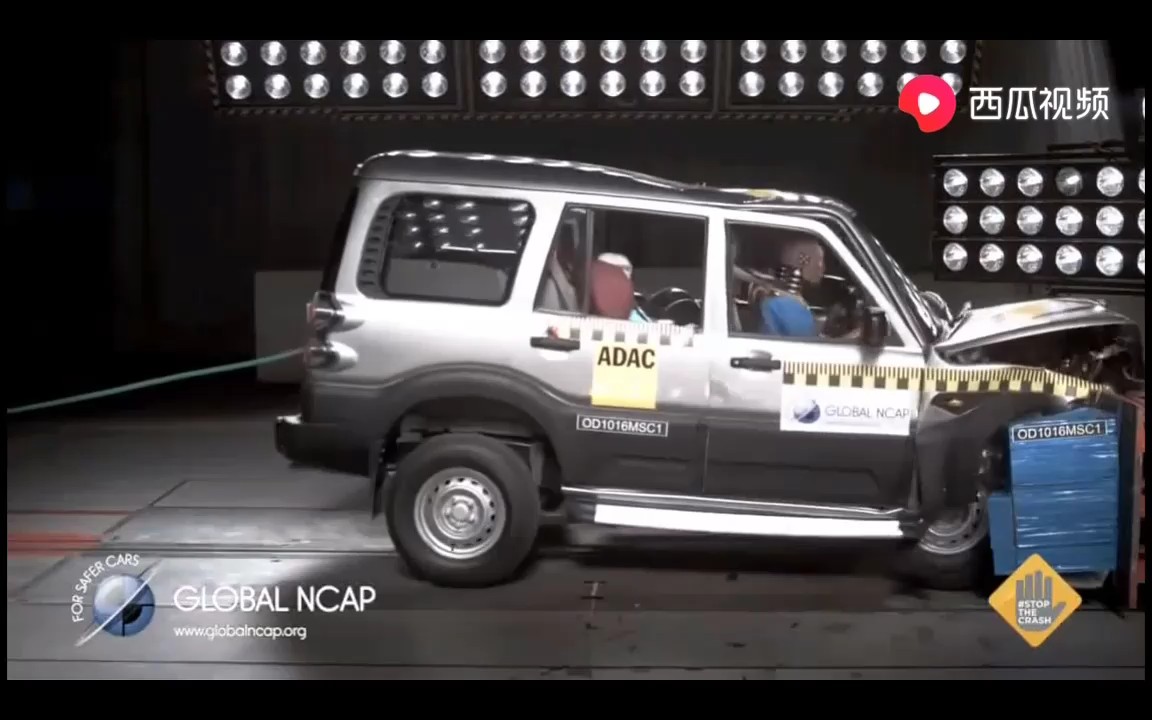 G–NCAP 马恒达Scorpio 40%碰撞测试 0星哔哩哔哩bilibili