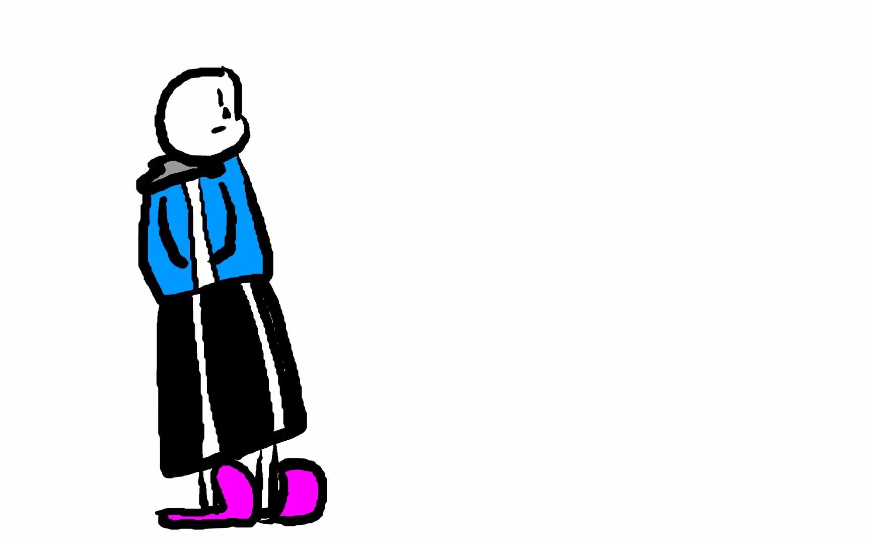 新手画sans走路视频