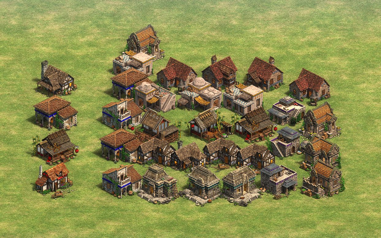 活动作品帝国时代2决定版各式房屋总览