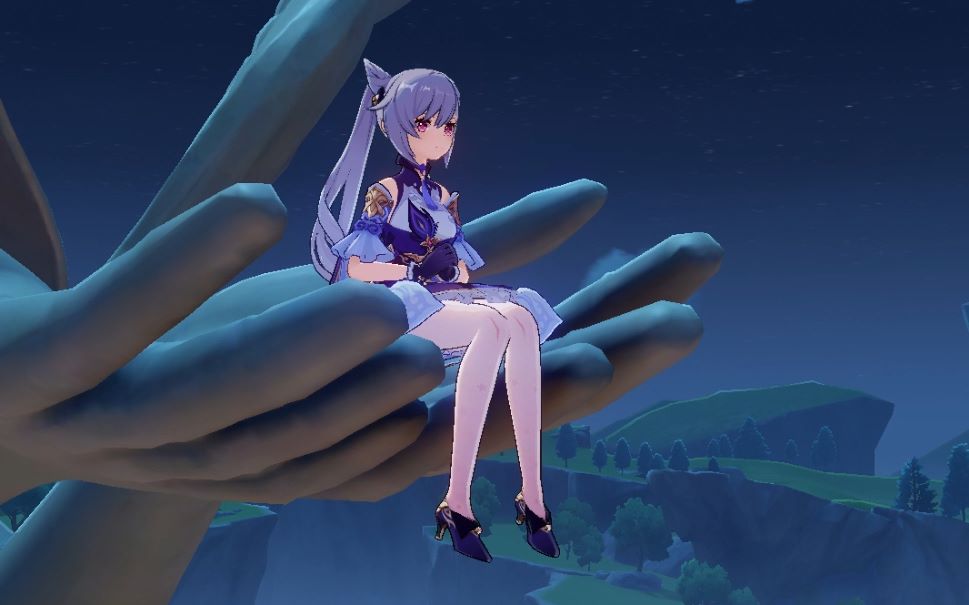 原神刻晴腿部颜色花纹修改