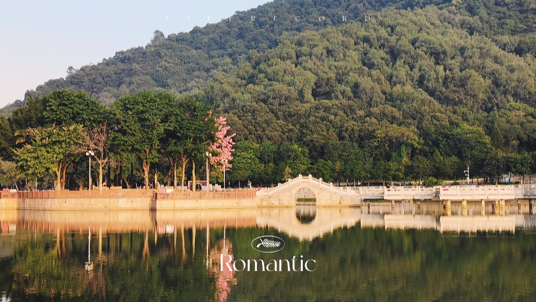 西樵山脚下的听音湖|趁着秋高气爽的时节来公园逛逛吧