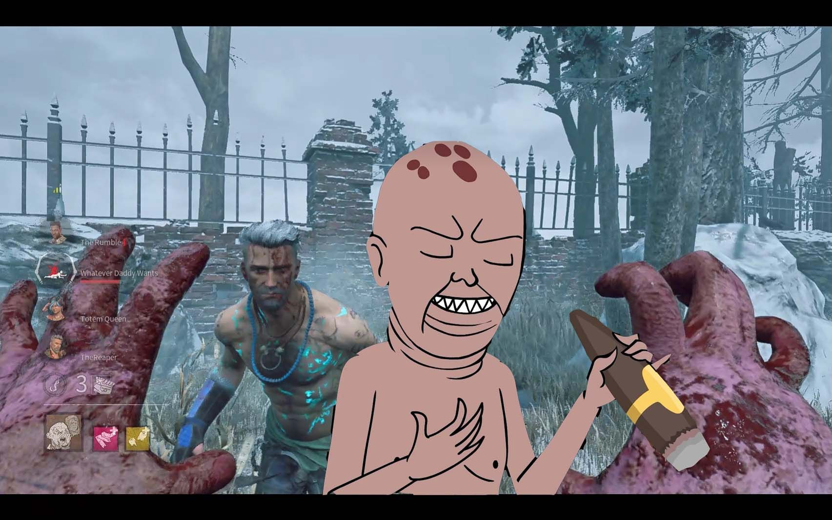 【黎明杀机】ep.85 放血流连体婴,人类赛后破防骂人