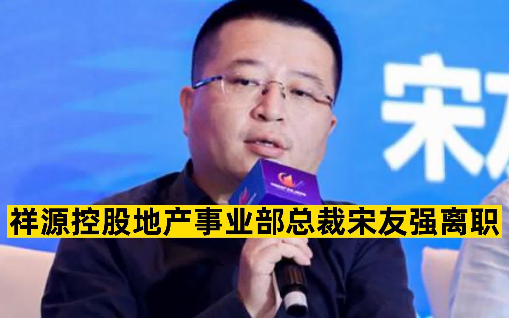祥源控股地产事业部总裁宋友强离职