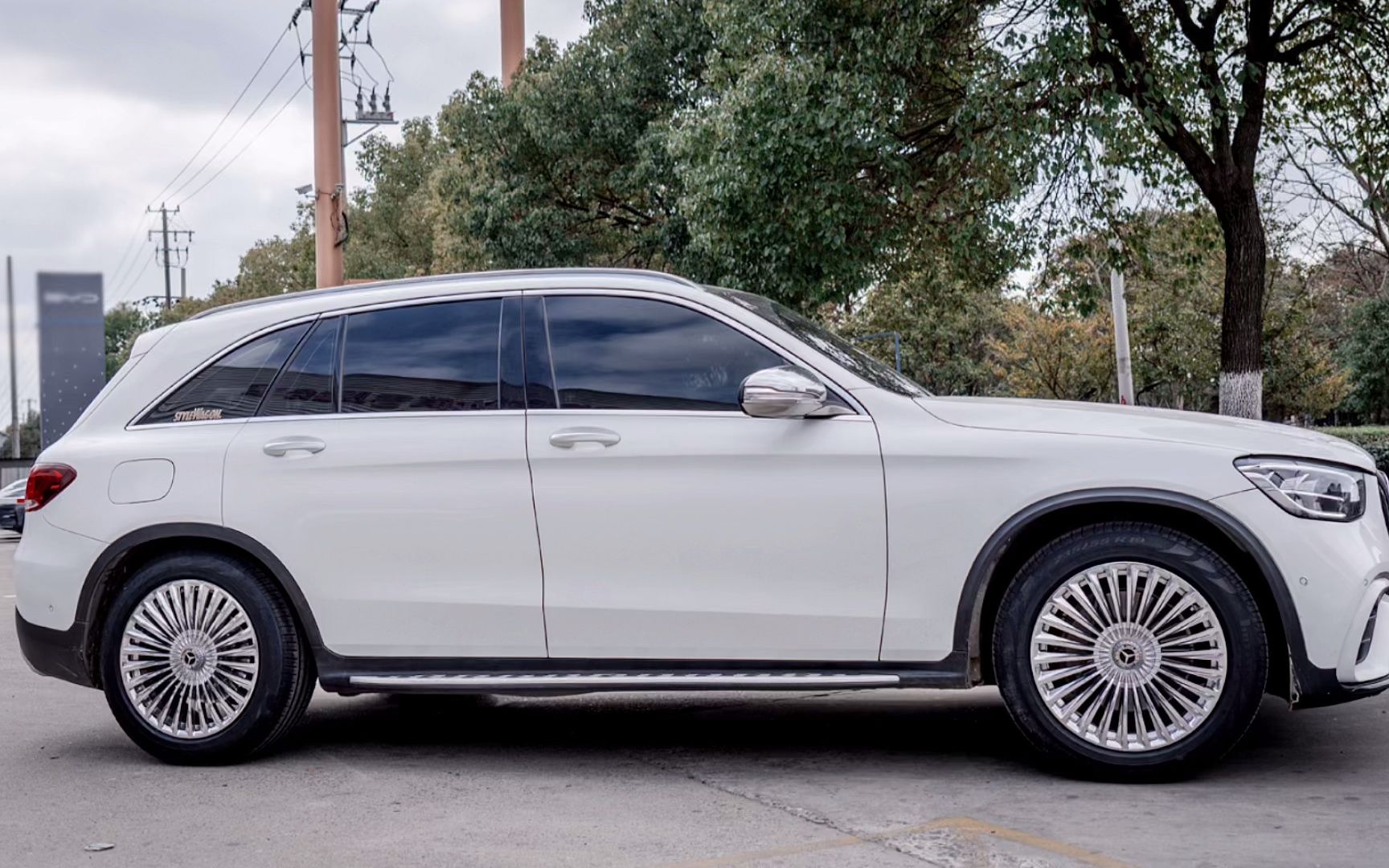 奔驰glc升级改装19寸1916款锻造抛光轮毂