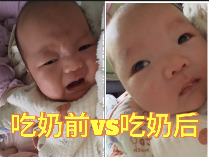 【生活vlog】吃奶前vs吃奶后的反应也太搞笑了哔哩哔哩bilibili