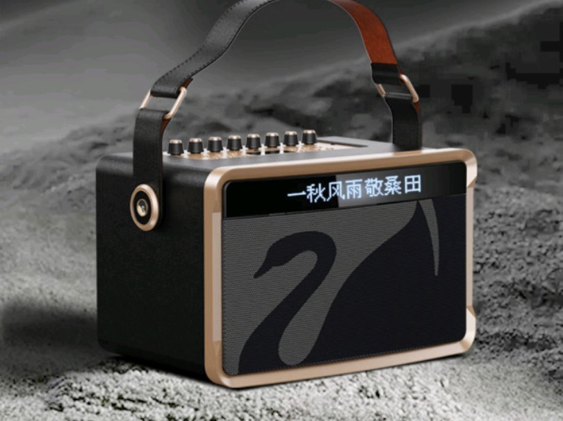 惠威(hivi)mq6音箱便携式歌词显示无线蓝牙高保真音响 户外k歌直播长