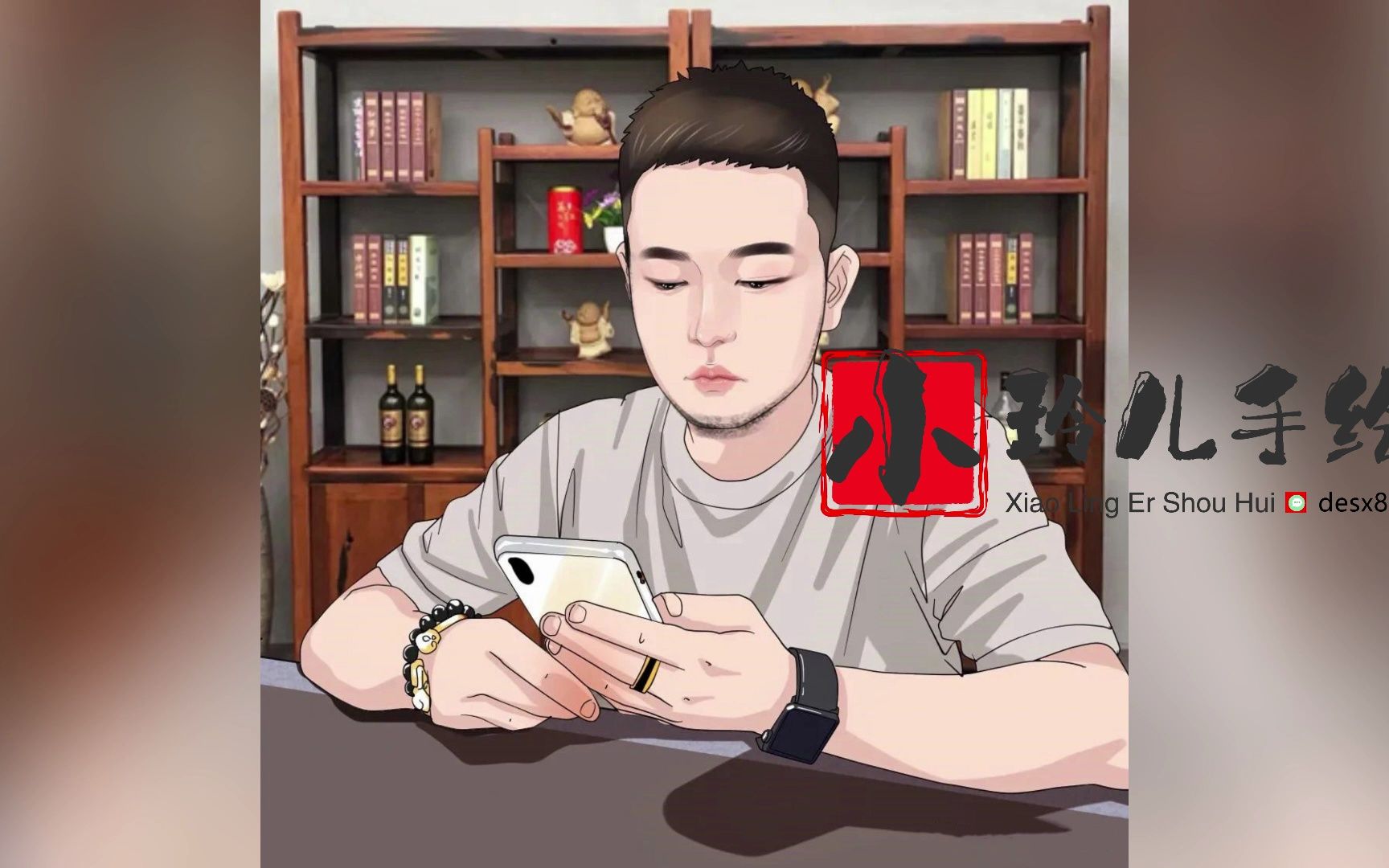 又顺利又有财气的微信头像 微信头像男2023年最新版图片 小玲儿手绘