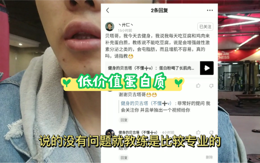 不完全的蛋白质(豆类蛋白 植物蛋白)作用太低.哔哩哔哩bilibili