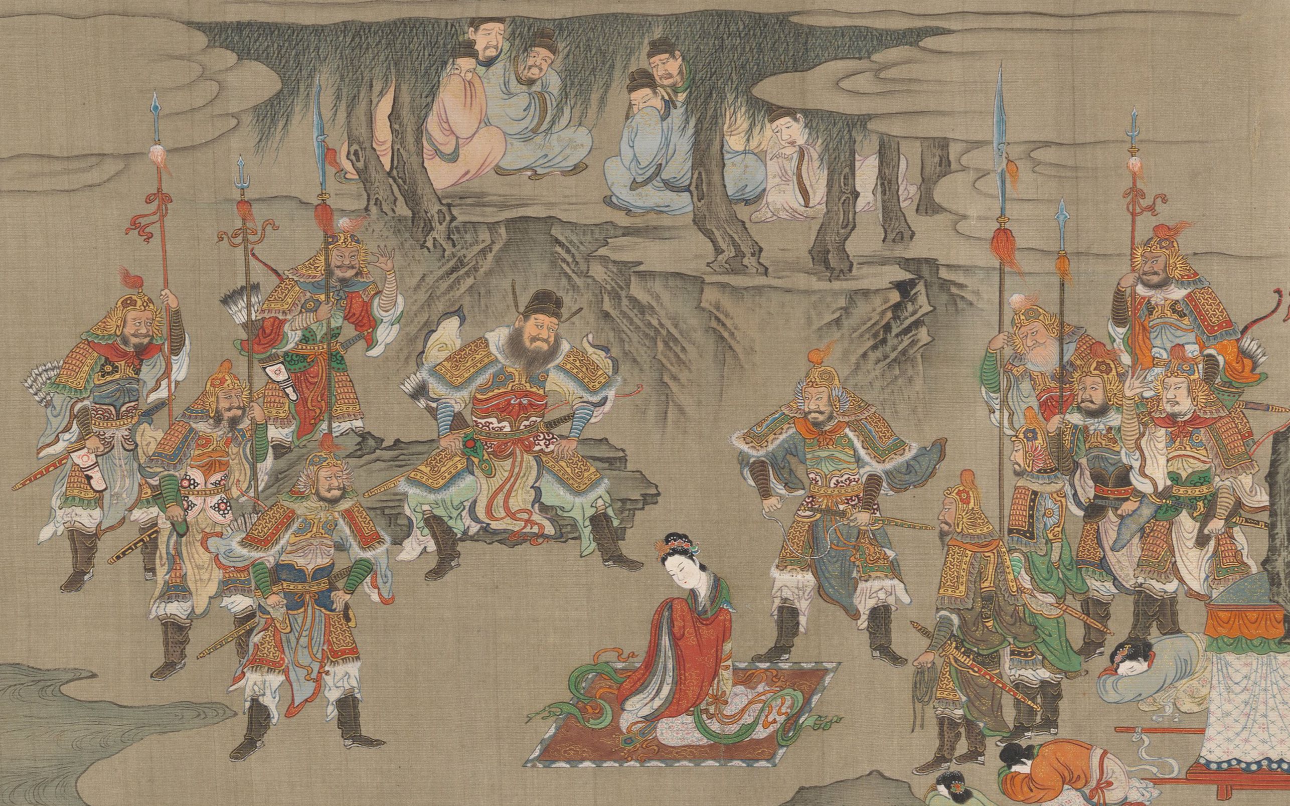 长恨歌图狩野山雪