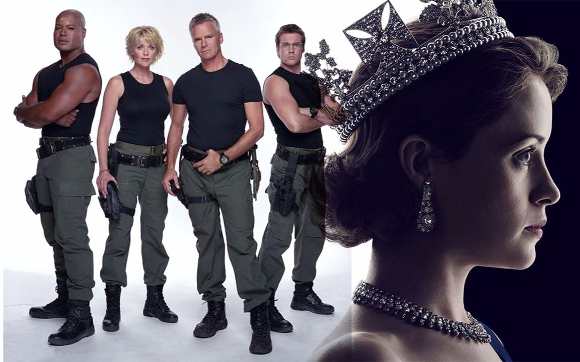 【英美剧混剪】星际之门 片头   王冠 主题曲 (100%无违和感)