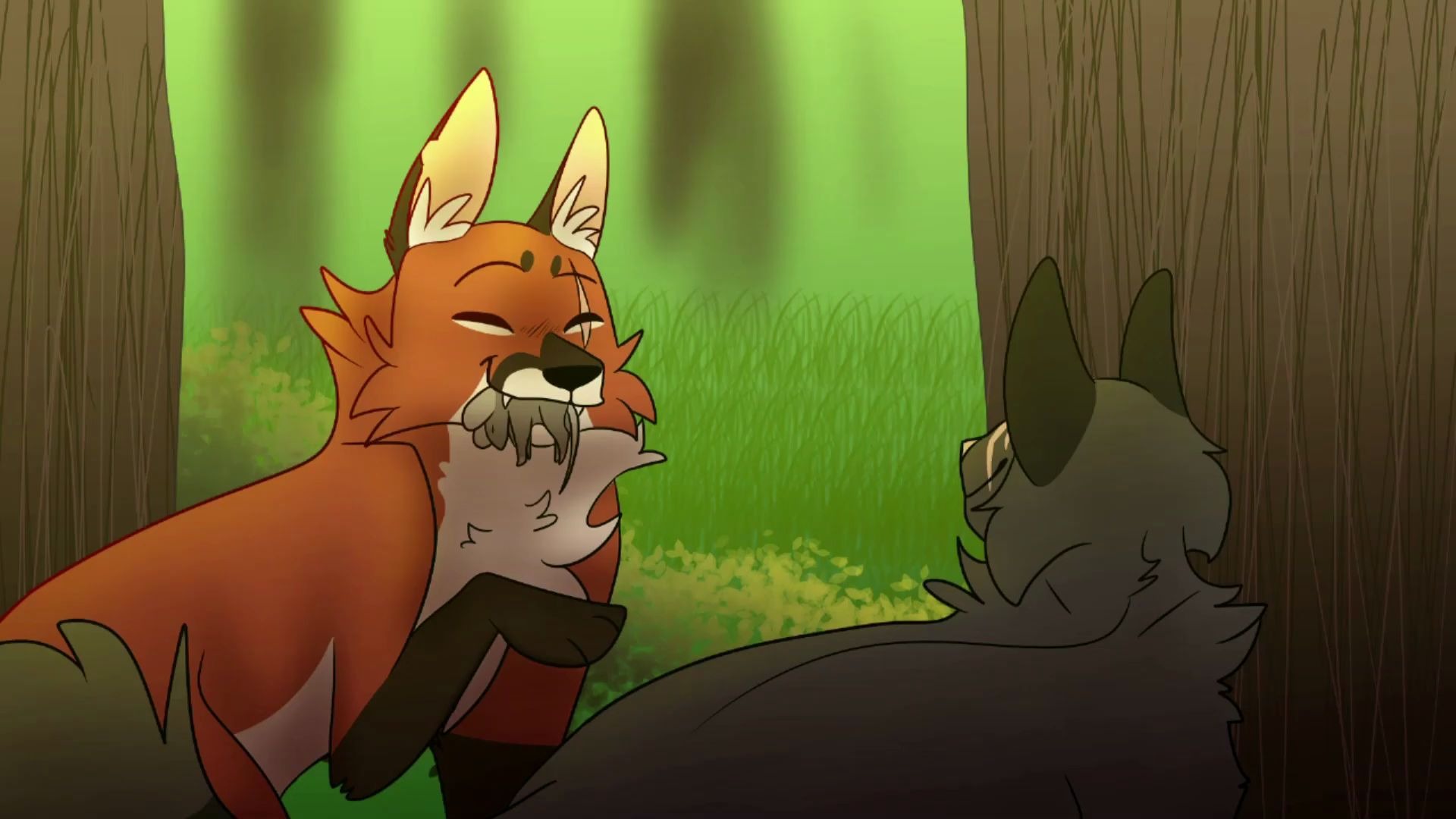 猫武士脑洞冬青叶和小狐狸sadsong