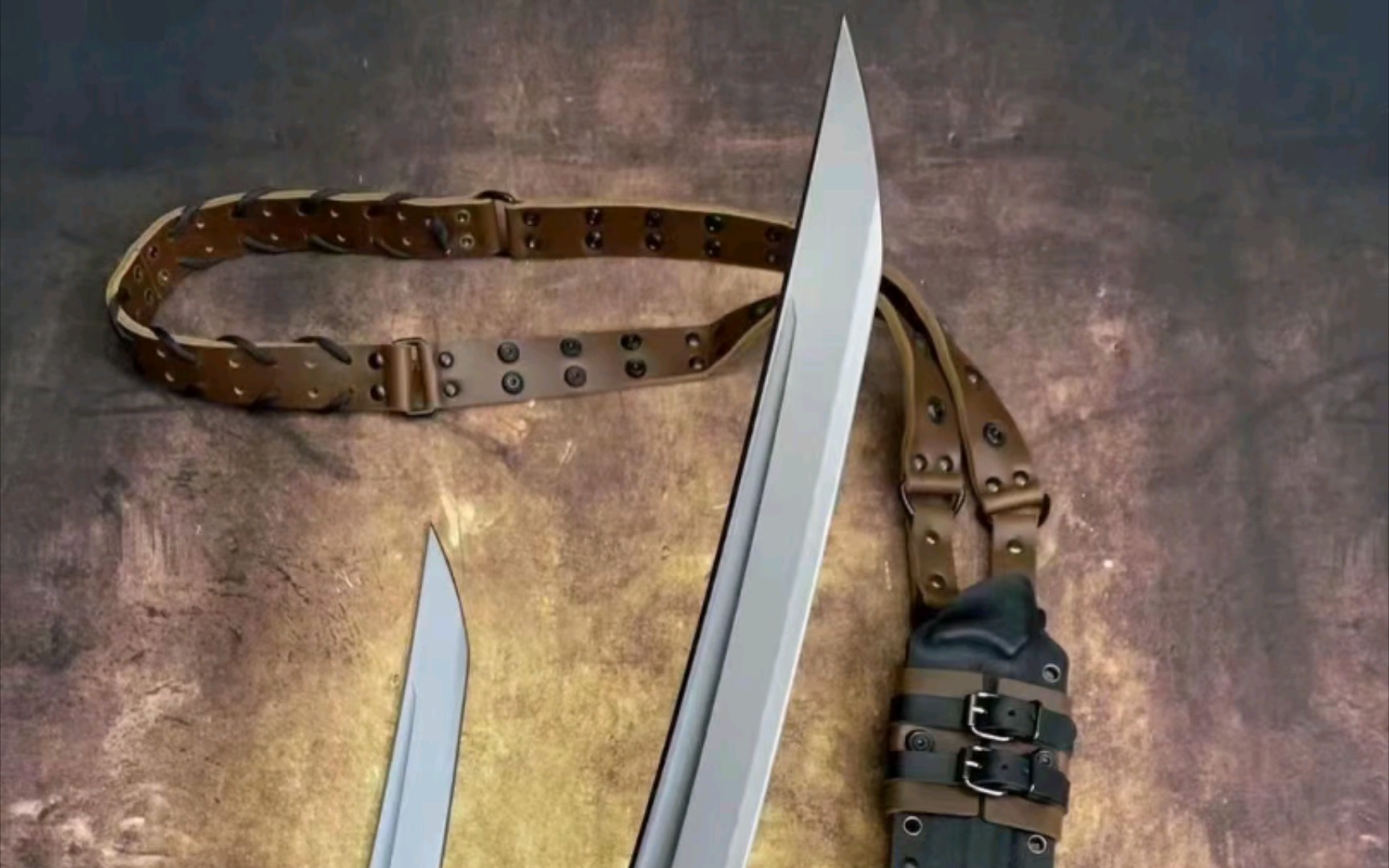 khai 2022年全新战术 大型直刀 忠 类似米勒兄弟的刀鞘